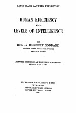 HUMAN EFFICIENCY AND LEVELS OFINTELLIGENCH