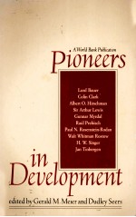 PIONEERS IN DEVELOPMENT