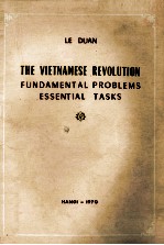 THE VIETNAMESE REVOLUTION FUNDAMENTAL PROBLEMS ESSENTIAL TASKS