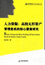 人力资源  高校无形资产管理危机的核心要素研究