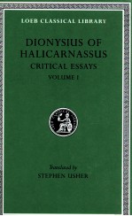 DIONYSIUS OF HALICARNASSUS VOLUMES 1