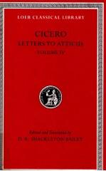 CICERO LETTERS TO ATTICUS VOLUME 4