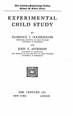 EXPERIMENTAL CHILD STUDY