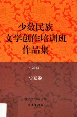 少数民族文学创作培训班作品集  2013  宁夏卷