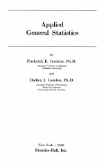 Applied general statistics