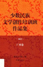 少数民族文学创作培训班作品集  2013  广西卷