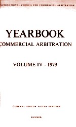 INTERNATIONAL COUNCIL FOR COMMERCIAL ARBITRATION YEARBOOK COMMERCIAL ARBITRATION VOLUME IV-1979