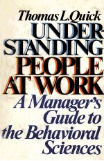 UNDERSTANDING PEOPLE AT WORK