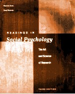 Readings In Social Psychology The Art and Science Of Research Third Edition