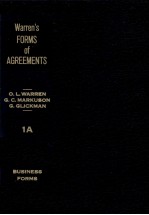 WARREN'S FORMS OF AGREEMENTS BUSINESS FORMS VOLUME A1