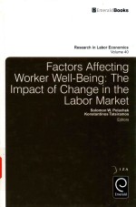 FACTORS AFFECTING WORKER WELL-BEING：THE IMPACT OF CHANGE IN THE LABOR MARKET