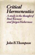 CRITICAL HERMENEUTICS