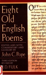 EIGHT OLD ENGLISH POEMS