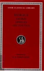 HORACE SATIRES EPISTLES AND ARS POETICA