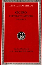 CICERO LETTERS TO ATTICUS VOLUME 2