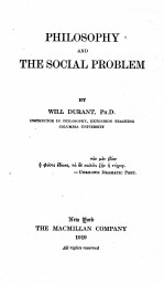 Philosophy and the social problem