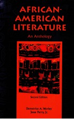 AFRICAN AMERICAN LITERATURE AN ANTHOLOGY