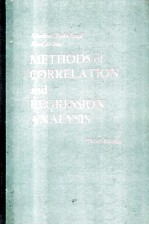 METHODS OF CORRELATION AND REGRESSION ANALYSIS