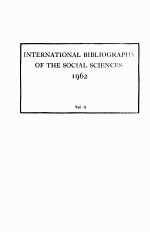 International bibliography of economics for 1962