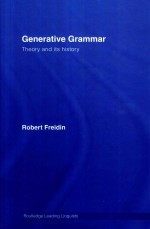 GENERATIVE GRAMMAR THEORY AND ITS HISTORY