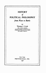 HISTORY OF POLITICAL PHILOSOPHY