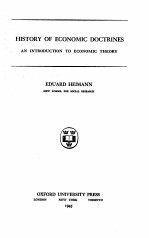 HISTORY OF ECONOMIC DOCTRINES AN INTRODUCTION TO ECONOMIC THEORY