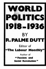 WORLD POLITICS 1918-1936