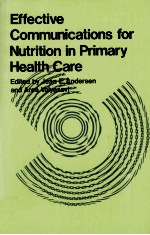 EFFECTIVE COMMUNICATIONS FOR NUTRITION IN PRIMARY HEALTH CARE