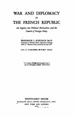 WAR AND DIPLOMACY IN THE FRENCH REPUBLIC