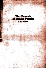 THE ELEMENTS OF EXPORT PRACTICE