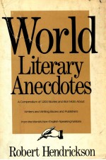 WORLD LITERARY ANECDOTES