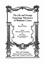 THE LIFE AND STRANGE SURPRISING ADVENTURES OF ROBINSON CRUSOE