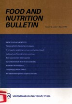 FOOD AND UNTRITION BULLETIN VOLUME 12