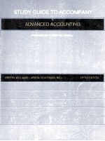 STUDY GUIDE TO ACCOMPANY ADVANCED ACCOUNTING PREPARED BY C.DWAYNE DOWEL