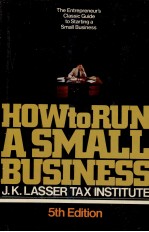 HOW TO RUN A SMALL BUSINESS FIFTH EDITION