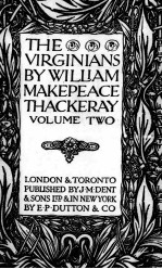 THE VIRGINIANS  VOLUME TWO