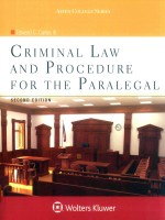 Criminal law and procedure for the paralegal