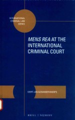 Mens rea at the international criminal court