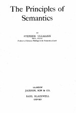 THE PRINCIPLES OF SEMANTICS