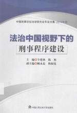 法制中国视野下的刑事程序建设