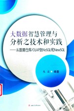 大数据智慧管理与分析之技术和实践  从数据仓库/OLAP到NoSQL和NewSQL