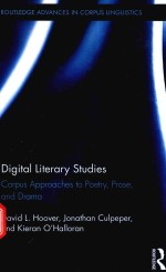 DIGITAL LITERARY STUDIES CORPUS APPROACHES TO POETRY