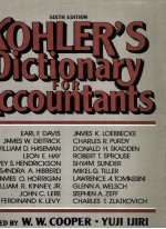 KOHLER'S DICTIONARY FOR ACCOUNTANTS:6TH EDITION