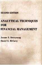 ANALYTICAL TECHNIQUES FOR FINANCIAL MANAGEMENT SECOND EDITION