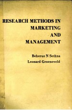 RESEARCH METHODS IN MARKETING AND MANAGEMENT