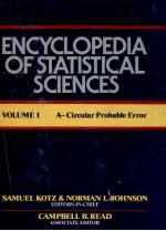 ENCYCLOPEDIA OF STATISTICAL SCOENCES VOLUME 1 A-CIRCULAR PROBABLE ERROR