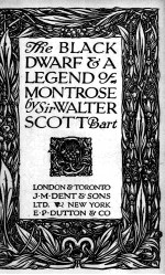 THE BLACK DWARF AND LEGEND OF MONTROSE