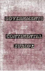 GOVERNMENTS OF CONTINENTAL EUROPE