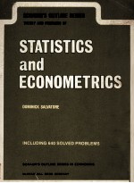 STATISTICS AND ECONOMETRICS