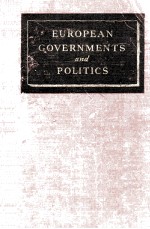 EUROPEAN GOVERNMENTS AND POLITICS SECOND EDITION